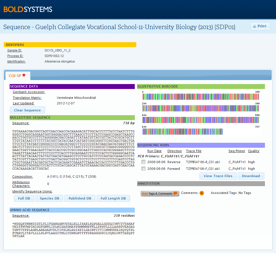 Sequence Page 